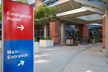 entrance of an emergency room